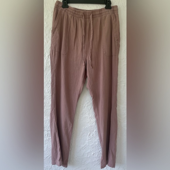 North River Outfitters 100% cotton mauve colored, wide leg, beachy pants; size L - Picture 1 of 9
